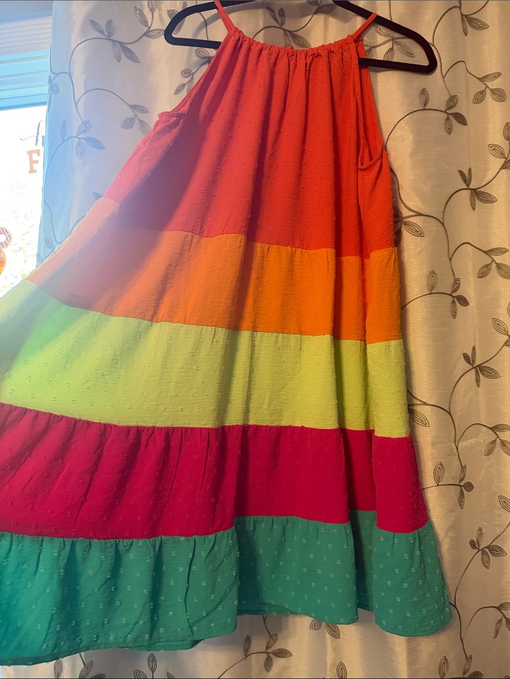 Cato Multicolor Tiered A-Line Skirt